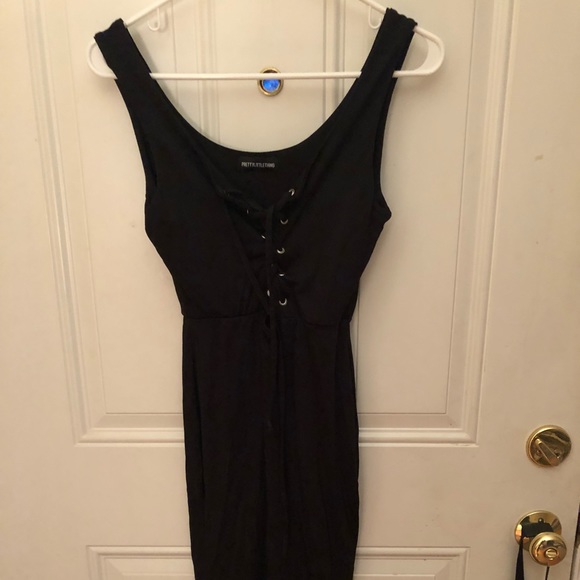 PLT Black Midi Dress - Picture 1 of 2